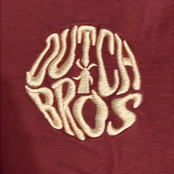 Dutch Bros Rust/Brown Short Sleeve Tee w/Retro Wavy Embroidered DB Logo - Picture 2 of 11
